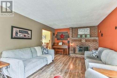 425 Queen Street, Lucan Biddulph (Granton), ON - Indoor Photo Showing Living Room With Fireplace