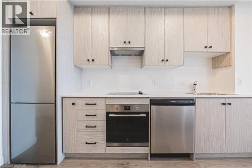 461 Green Road Unit# 1018, Stoney Creek, ON - Indoor Photo Showing Kitchen With Stainless Steel Kitchen With Upgraded Kitchen