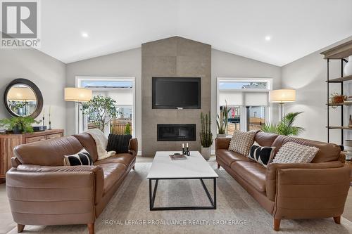 828 Celeste Drive, Kingston (City Northwest), ON - Indoor Photo Showing Living Room With Fireplace