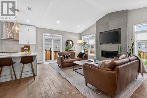828 Celeste Drive, Kingston (City Northwest), ON - Indoor Photo Showing Living Room With Fireplace