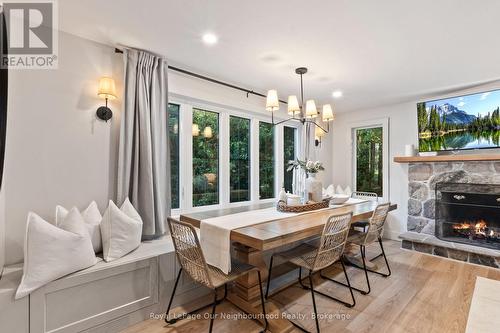 20 Jackman Road, Clarington (Bowmanville), ON - Indoor Photo Showing Dining Room With Fireplace