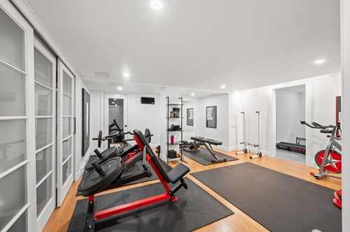 Exercise Room - 121 Rue Des Épinettes, Morin-Heights, QC - Indoor Photo Showing Gym Room