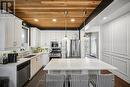 693 Savoline Boulevard, Milton, ON  - Indoor Photo Showing Kitchen With Stainless Steel Kitchen With Double Sink With Upgraded Kitchen 