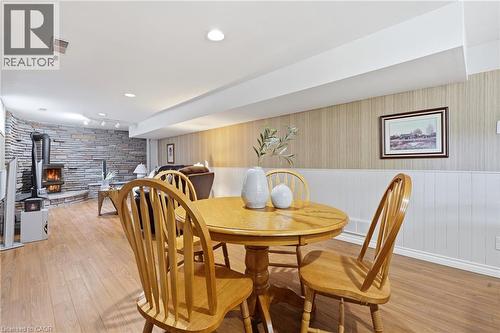 56 Renwick Avenue, Cambridge, ON - Indoor Photo Showing Dining Room With Fireplace