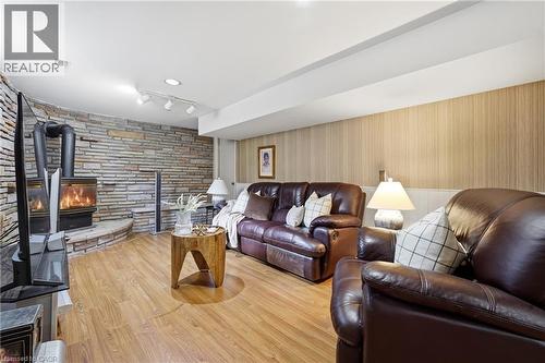 56 Renwick Avenue, Cambridge, ON - Indoor Photo Showing Living Room With Fireplace
