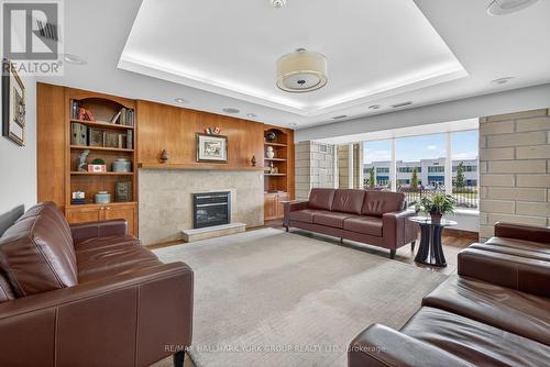 509 - 2500 Rutherford Road, Vaughan, ON - Indoor Photo Showing Living Room With Fireplace