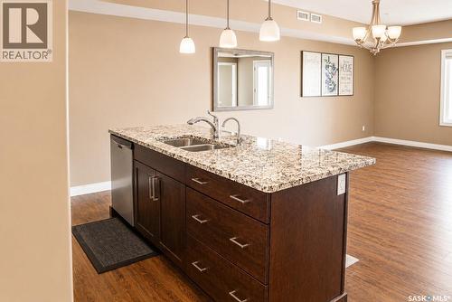 205 3702 Haughton Road, Regina, SK - Indoor Photo Showing Kitchen With Double Sink