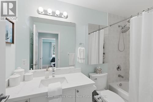 Quartz Counter, newer Sink & Faucet - 204 - 124 Aspen Springs Drive, Clarington (Bowmanville), ON - Indoor Photo Showing Bathroom