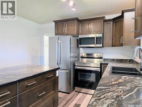 508 Mayer Street, Bruno, SK - Indoor Photo Showing Kitchen With Double Sink With Upgraded Kitchen