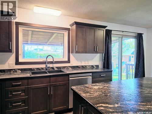 508 Mayer Street, Bruno, SK - Indoor Photo Showing Kitchen With Double Sink