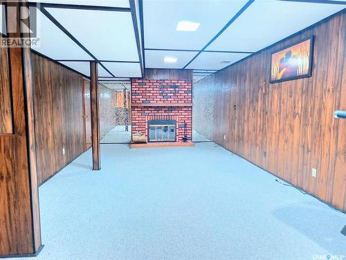 508 Mayer Street, Bruno, SK - Indoor Photo Showing Other Room With Fireplace