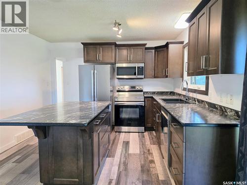 508 Mayer Street, Bruno, SK - Indoor Photo Showing Kitchen With Double Sink
