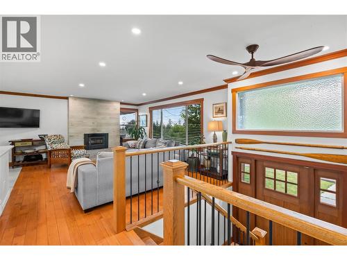 5054 Chute Lake Crescent, Kelowna, BC - Indoor With Fireplace