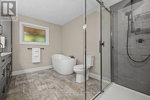 Separate soaking tub & walk-in shower - 15 Victoria Street W, Seguin, ON - Indoor Photo Showing Bathroom