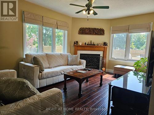 710 Ashprior Avenue, Mississauga, ON - Indoor Photo Showing Living Room With Fireplace