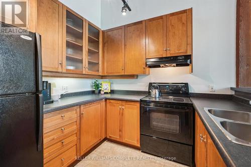 127 - 26 Ontario Street, Guelph, ON - Indoor Photo Showing Kitchen With Double Sink