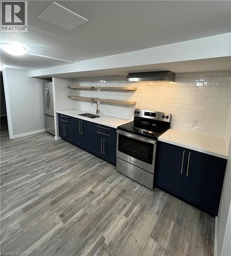 Basement - 6 Bardadyn Court, St. Catharines, ON - Indoor Photo Showing Kitchen With Double Sink