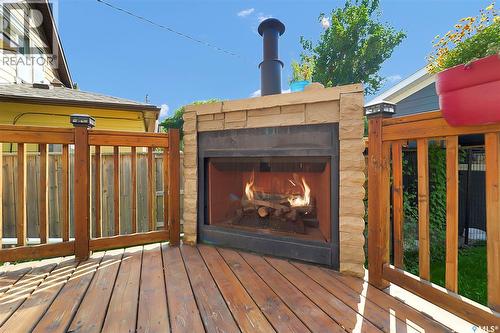 2218 St Andrews Avenue, Saskatoon, SK -  With Fireplace With Deck Patio Veranda With Exterior