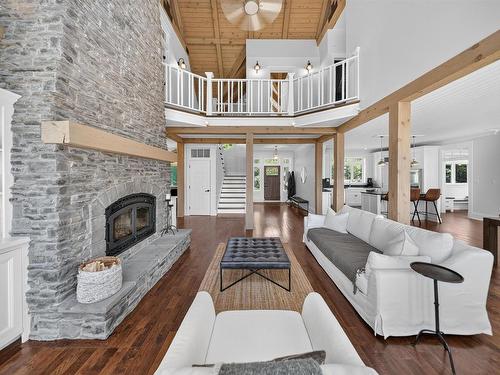 372 Macmillan Point Road, West Covehead, PE - Indoor Photo Showing Living Room With Fireplace