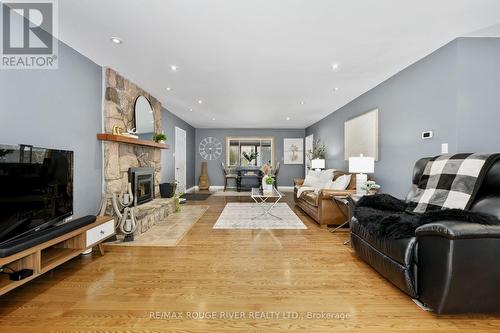 1087 Lagoon Road, Highlands East (Cardiff Ward), ON - Indoor Photo Showing Living Room With Fireplace