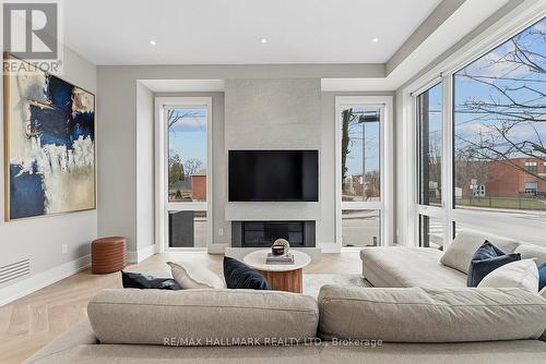 171 Durant Avenue, Toronto, ON - Indoor Photo Showing Living Room With Fireplace