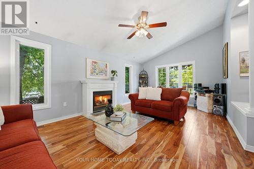 16 Normandy Boulevard, Halton Hills, ON - Indoor Photo Showing Living Room With Fireplace