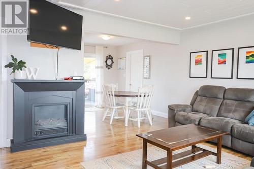 87 Murton Ave, Sault Ste. Marie, ON - Indoor Photo Showing Living Room With Fireplace