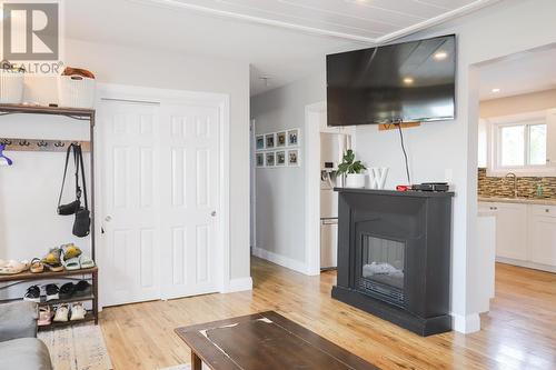 87 Murton Ave, Sault Ste. Marie, ON - Indoor Photo Showing Living Room With Fireplace