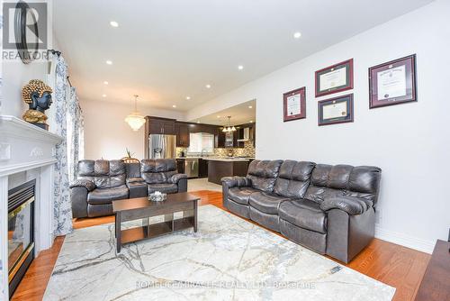 113 Seclusion Crescent, Brampton, ON - Indoor Photo Showing Living Room With Fireplace