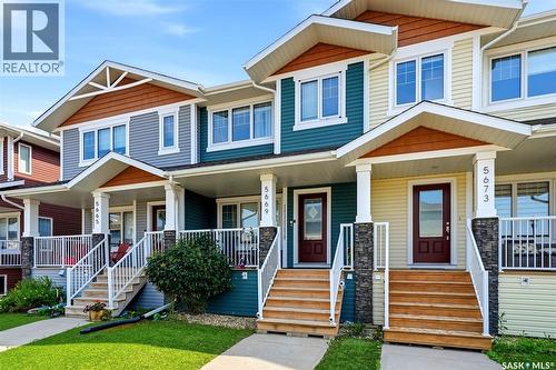 5669 Cederholm Avenue, Regina, SK - Outdoor With Deck Patio Veranda With Facade