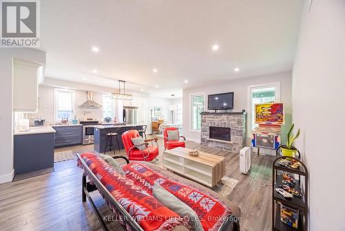 74358 Driftwood Drive, Bluewater (Stanley), ON - Indoor Photo Showing Living Room With Fireplace