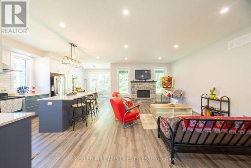 74358 Driftwood Drive, Bluewater (Stanley), ON - Indoor With Fireplace