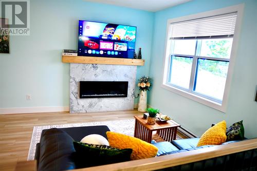 70 Island Cove Road, Bay Bulls, NL - Indoor Photo Showing Living Room With Fireplace