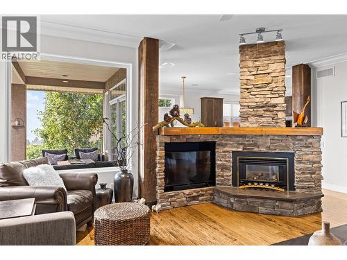 Living Room - 1635 Gregory Road, West Kelowna, BC - Indoor Photo Showing Living Room With Fireplace