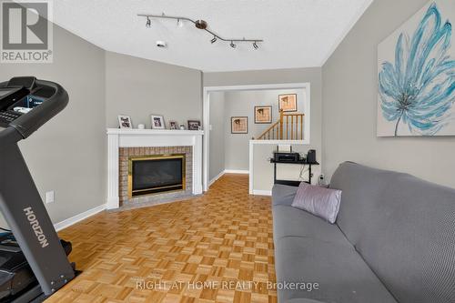 10 Lento Court, Vaughan, ON - Indoor Photo Showing Living Room With Fireplace