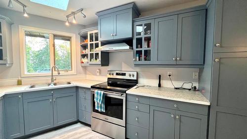 225 6Th Street, Nakusp, BC - Indoor Photo Showing Kitchen With Double Sink