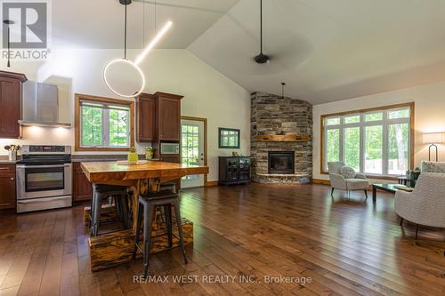 215 Flatrock Road, Tweed, ON - Indoor With Fireplace