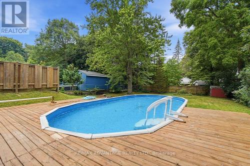 367 Brock Street, London South (South B), ON - Outdoor With Above Ground Pool With Deck Patio Veranda With Backyard