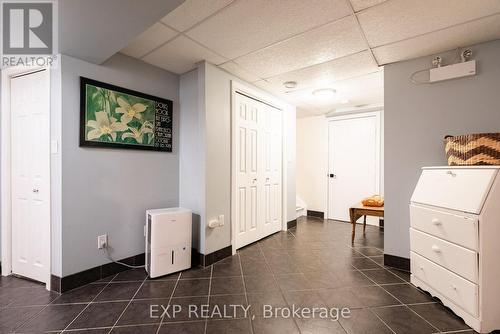 Basement hallway with cold rm access and stg rm - 55 Forest Hill Crescent, Pelham (Fonthill), ON - Indoor Photo Showing Other Room
