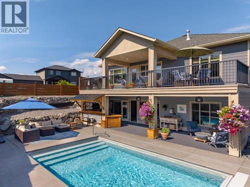 12931 East Ridge Drive, Lake Country, BC - Outdoor With In Ground Pool With Deck Patio Veranda