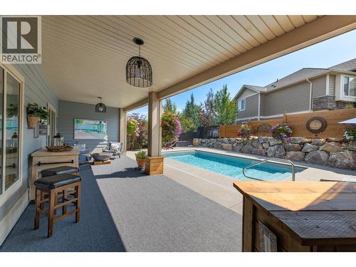 12931 East Ridge Drive, Lake Country, BC - Outdoor With In Ground Pool With Deck Patio Veranda