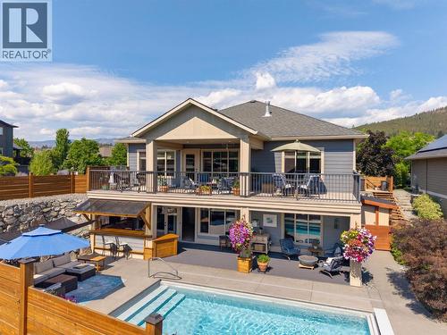 12931 East Ridge Drive, Lake Country, BC - Outdoor With In Ground Pool With Deck Patio Veranda