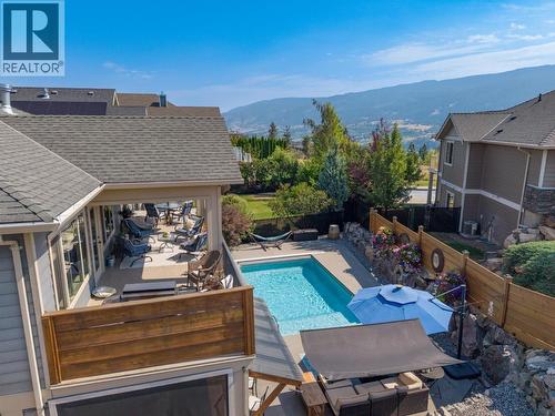 12931 East Ridge Drive, Lake Country, BC - Outdoor With In Ground Pool With Deck Patio Veranda