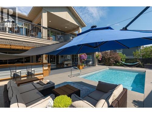 12931 East Ridge Drive, Lake Country, BC - Outdoor With In Ground Pool With Deck Patio Veranda