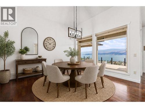 Upper Dining - virtually staged - 1581 Gregory Road, West Kelowna, BC - Indoor Photo Showing Dining Room