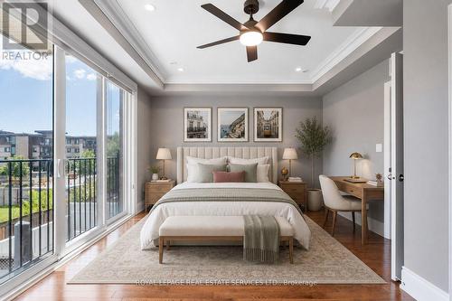 Virtually staged - 216 Rebecca Street, Oakville, ON - Indoor Photo Showing Bedroom