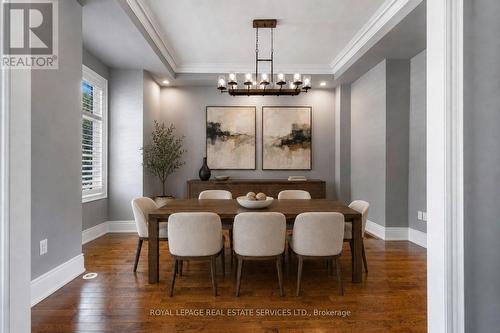 Virtually staged - 216 Rebecca Street, Oakville, ON - Indoor Photo Showing Dining Room