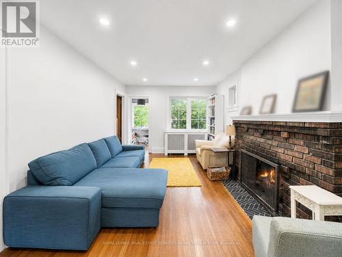 39 Standish Avenue, Toronto, ON - Indoor Photo Showing Living Room With Fireplace
