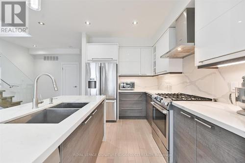 Stunning chef's kitchen - 69 Holmstead Avenue, Toronto, ON - Indoor Photo Showing Kitchen With Double Sink With Upgraded Kitchen