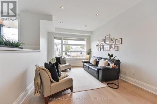 Bright, airy living room - 69 Holmstead Avenue, Toronto, ON - Indoor Photo Showing Living Room
